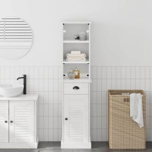 Pood24 Vannitoa mööbleset VIGO 2 pcs Pruun ja valge 37 x 34 x 150 cm