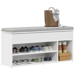 Pood24 Kingapink Valge 102x30,5x45 cm Engineered Wood