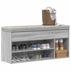 Pood24 jalatsipink, hall Sonoma tamm, 102x30,5x45 cm, tehispuit