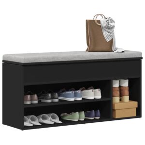Pood24 Kingapink Must 102x30,5x45 cm Engineered Wood