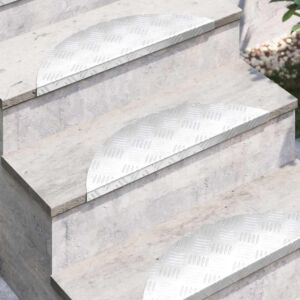Pood24 Ruudulised Plaadid 10 pcs Hõbedane 60 x 18 cm Alumiinium