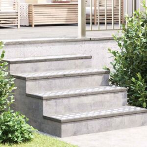 Pood24 Ruudulised Plaadid 4 pcs Hõbedane 100 x 20 cm Alumiinium