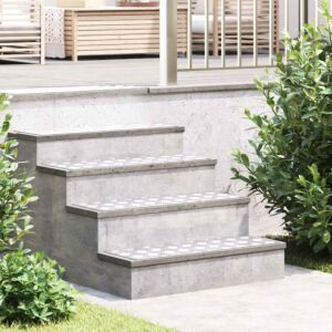 Pood24 Ruudulised Plaadid 4 pcs Hõbedane 75 x 25 cm Alumiinium