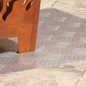 Pood24 Ruudulised Plaadid 2 pcs Hõbedane 60 x 50 cm Alumiinium