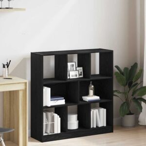 Pood24 raamatukapp must tamm 97,5x29,5x100 cm ehituspuit