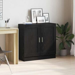 Pood24 Raamaturiiul Must tamm 82.5 x 30.5 x 80 cm Tehispuit