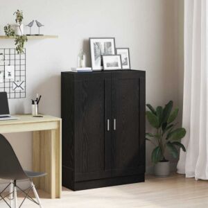 Pood24 Raamaturiiul Must tamm 82.5 x 30.5 x 115 cm Tehispuit