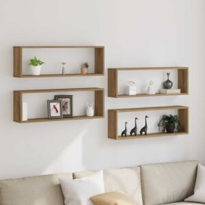 Pood24 Seinariiul 4 pcs Käsitöö tamm 80 x 15 x 26 cm Tehispuit