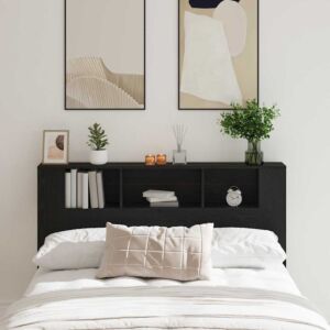 Pood24 Peatoe kapp Must tamm 160 x 19 x 104.5 cm Tehispuit