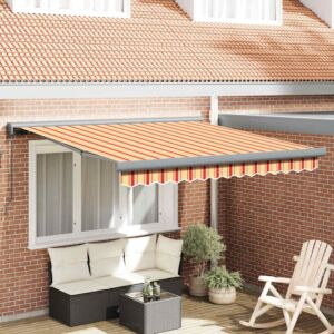 Pood24 Sissetõmmatav varikatus Kollane, Oranž 350 x 250 cm