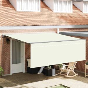 Pood24 Käigukohandatav varikatus cream 400 × 300 cm Polüester