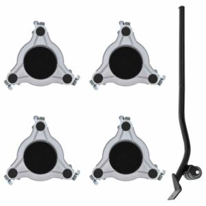 Pood24 mööblirullikud 4 tk tõstukiga 19 x 17,5 x 6 cm teras 1000 kg