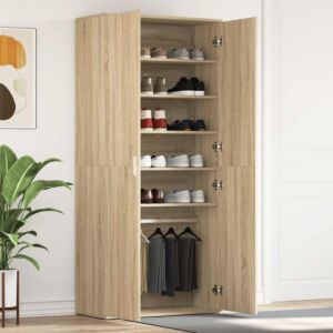 Pood24 jalanõude kapp Sona oak 80x39x180 cm tehispuit
