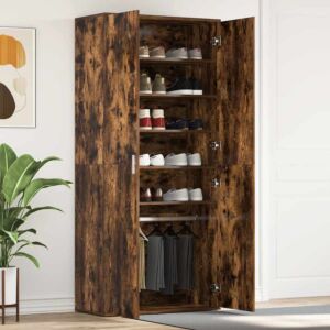 Pood24 Kingakap Suitsutatud Tamm 80x39x180 cm Tehispuit