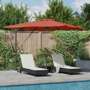 Pood24 Päikesevari Terrakota 286 x 285 x 270 cm Alumiinium