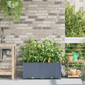 Pood24 Aia istikud Helehall 80 x 40 x 37.5 cm Teras