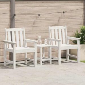 Pood24 Aia söögitool 2 pcs Valge 65.5 x 59 x 88cm HDPE