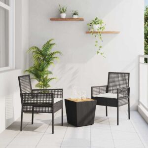 Pood24 Aia Bistroo Komplekt 3 pcs Must Polürooster