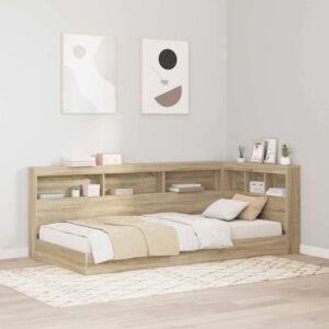 Pood24 Hoiustamispeatoe riiuliga peaga Sonoma tamm 80 cm Tehispuit