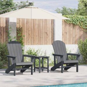 Pood24 Aia lõõgastusmööbel 2 pcs Helehall 74 x 82 x 90cm Polyethylene
