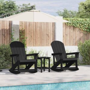 Pood24 Aia lounge komplekt 3 pcs Must HDPE