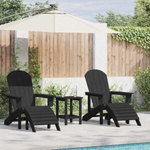 Pood24 Aia lõõgastusmööbel 2 pcs Must 74 x 82 x 90cm Plastmass