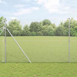 Pood24 Keevitatud Traadi Aed Hõbedane 1.5 x 25 m Teras