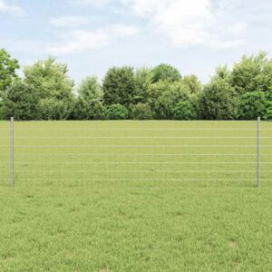 Pood24 Euroaed koos 11 U-postiga, hõbedane 0,6x25 m teras