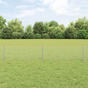 Pood24 Aia aed koos 22 U-postiga Hõbedane 0.4x25 m Teras