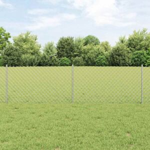 Pood24 ahel-linki aed 22 U postiga Hõbe 0,6x25 m teras