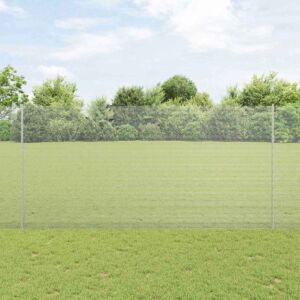 Pood24 Keermestatud Traadi Aed koos 22 U Postiga Hõbedane 1.6x25 m Teras