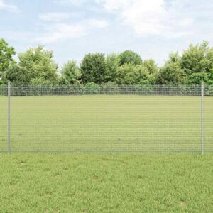 Pood24 Keevitatud Traadi Aed 22 U Postiga Hõbedane 0.8x50 m Teras
