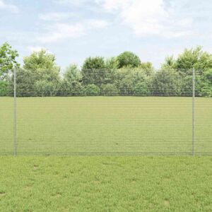 Pood24 keermestatud traadi aed 44 U postiga Hõbedane 1.2x50 m teras