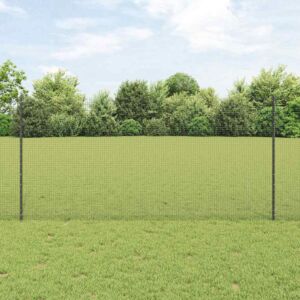 Pood24 keevitatud traadi aed koos 22 U-postiga Hall 1.2x25 m Teras