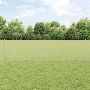 Pood24 Aed koos postidega Hõbedane 0.6 x 50 m Teras