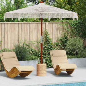 Pood24 Päikesevari cream (250-255) x 250 cm Puuvill ja tahke puit