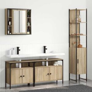 Pood24 Vannitoa mööbleset Muu 4 pcs Sonoma tamm 33 x 33 x 185.5 cm