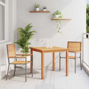 Pood24 Aia söögilaudade komplekt 3 pcs Hall Polürooster