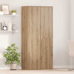 Pood24 Kapp riiuliga uksega käsitöötamm 80 x 39 x 178 cm Tehispuit