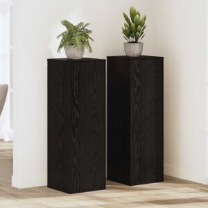 Pood24 Taimede alus 2 pcs Must tamm 33 x 33 x 100 cm Tehispuit