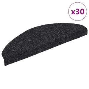 Pood24 isekleepuvad trepimatid, 30 tk, 65 x 21 x 4 cm, mustad, poolringikujulised, suured