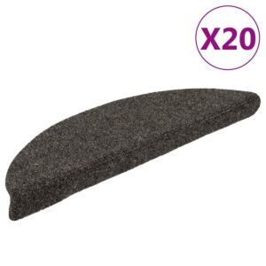 Pood24 isekleepuvad trepimatid 20 tk 56 x 17 x 3 cm antratsiithall poolringikujuline