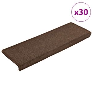 Pood24 trepimatid 30 tk 65 x 21 x 4 cm kohvipruunid ristkülikukujulised servad