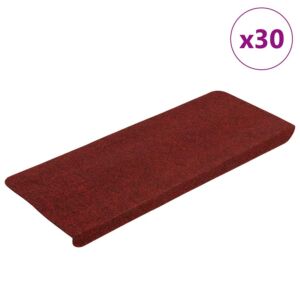 Pood24 isekleepuvad trepimatid, 30 tk, punane, 65x24,5x3,5 cm
