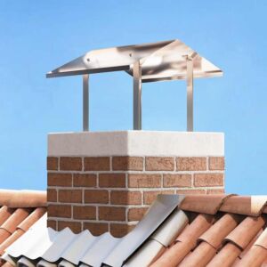 Pood24 Korstnapühkija Hõbedane 50 x 60 x 37 cm Roostevaba teras