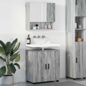 Pood24 Vannitoa mööbleset 2 pcs Hall Sonoma 61 x 35 x 64 cm Tehispuit
