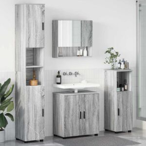 Pood24 Vannitoa mööbleset 4 pcs Hall Sonoma 61 x 35 x 64 cm Tehispuit