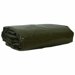 Pood24 Tarpaulin 650g / m² Küpset roheline 1,5 x 6 m Lõuend PVC kattega