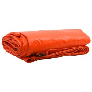 Pood24 Tarpaulin 650g / m² Oranž 3 x 3 m Lõuend PVC kattega
