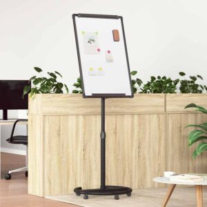 Pood24 Magnetiline valge tahvel Valge ja must 62 x 62 x 195 cm EPS